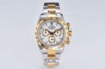 C Factory Rolex Daytona 116503 904L Half Gold White Dial Watch new 4130